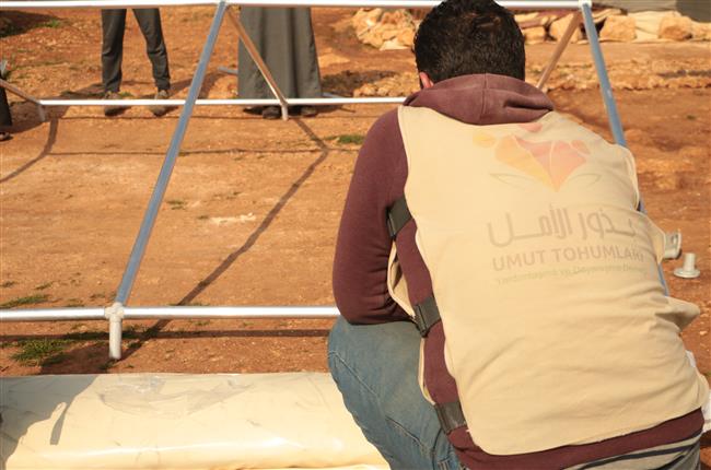المرحلة السابعة - تبديل الخيم المتضررة